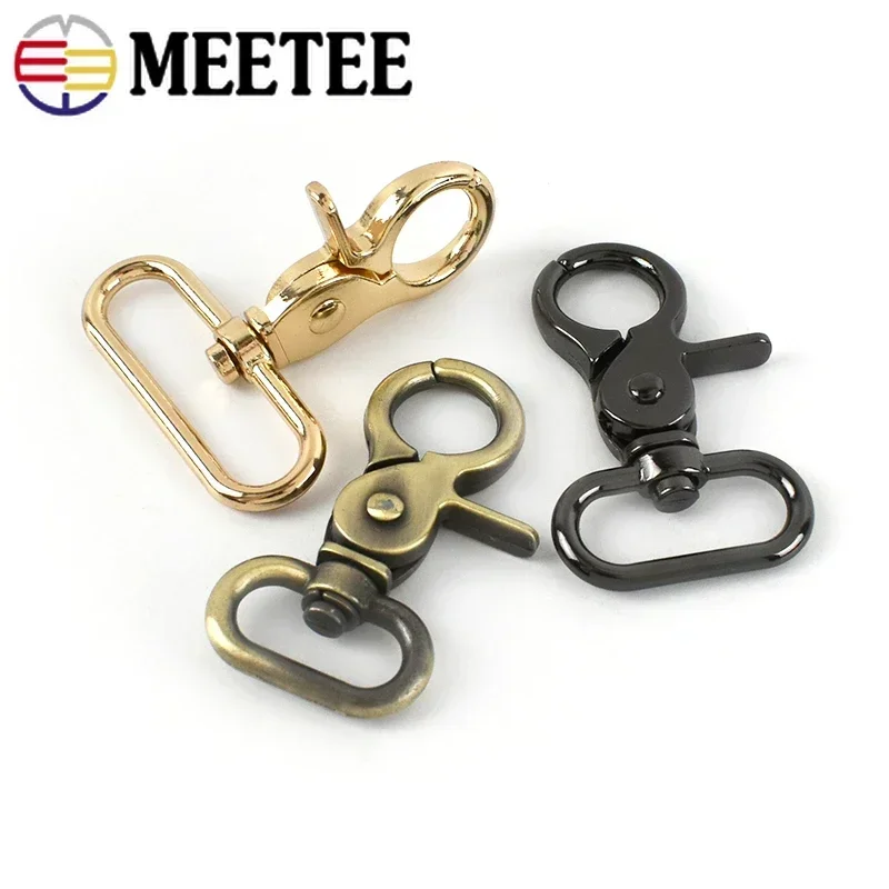 4/10Pcs Metal Lobster Buckle 20-50mm Carabiner Swivel Trigger Hook Bag Strap Dog Collar Connector Clasp DIY Sewing Accessories