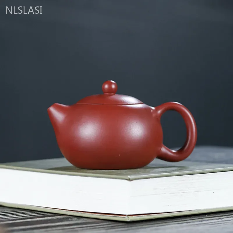 Yixing Purple Clay Xishi Teapot Raw Ore Dahongpao Tea Set Handmade Ball Hole Filter Tea Pot Home Custom Zisha Tea Infuser