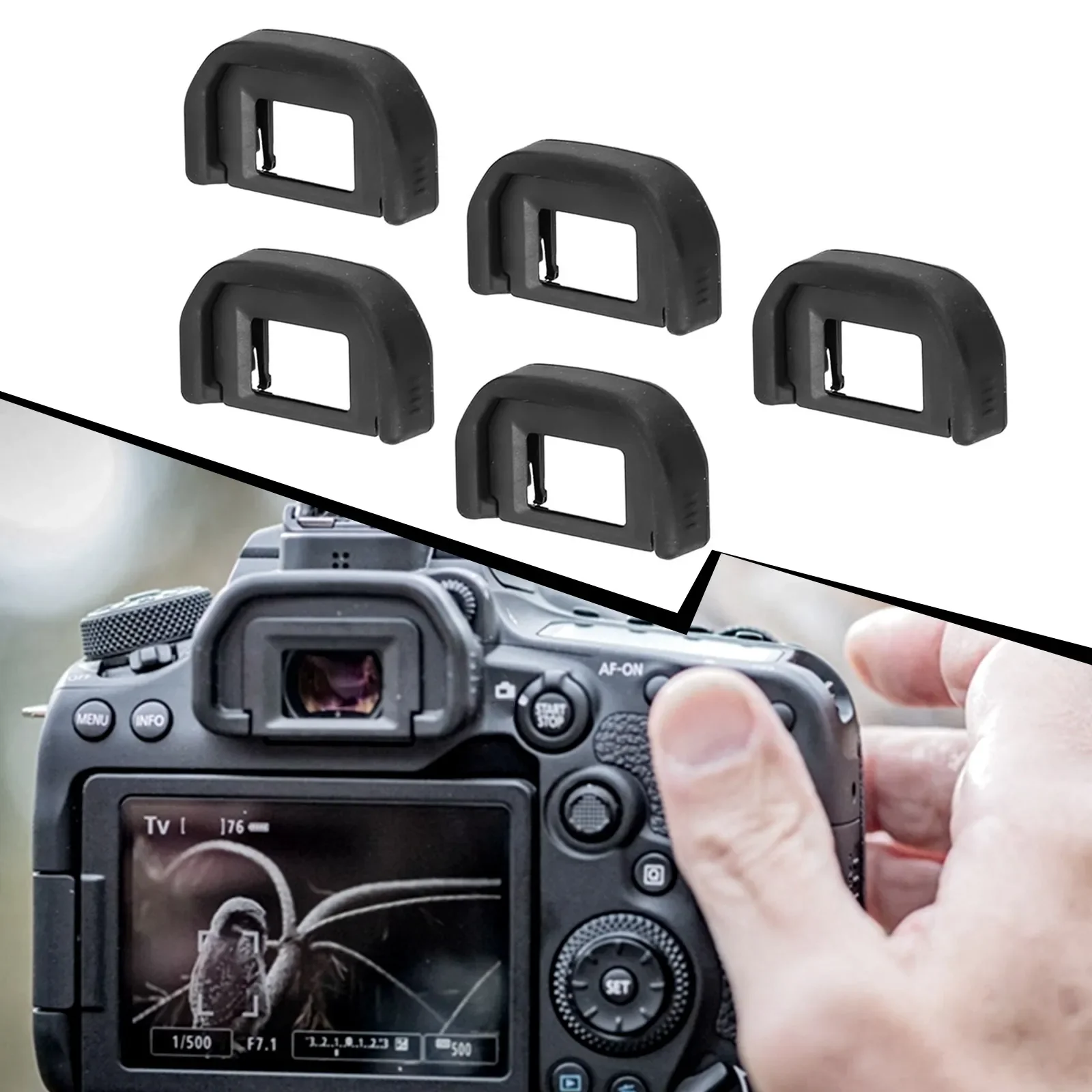 5pcs Rubber Eye Cup EF Viewfinder Eyecup Eyepiece For Canon 500D 550D 600D 650D DSLR Camera Accessories