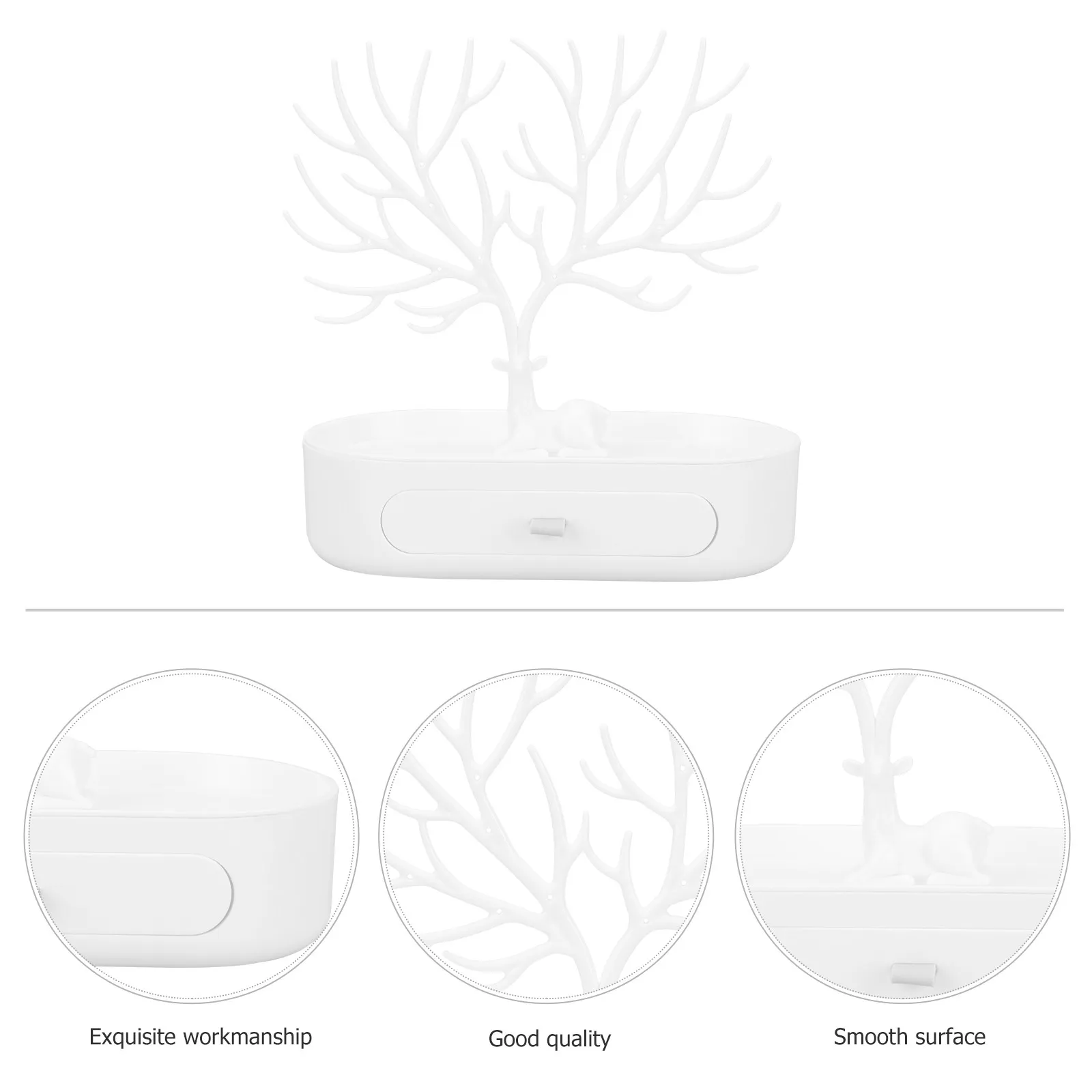 

1Pcs Cosmetics Deer Style High-Grade Material Jewelry Display Rack for Desktop Organization Fashionable Home Decor