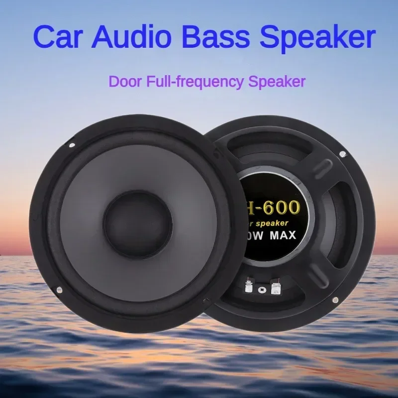 6Inch 600W Car Speakers 2Way Full Range Frequency Automotive Audio Music Stereo Speaker Auto Door Subwoofer High Low Bass Woofer