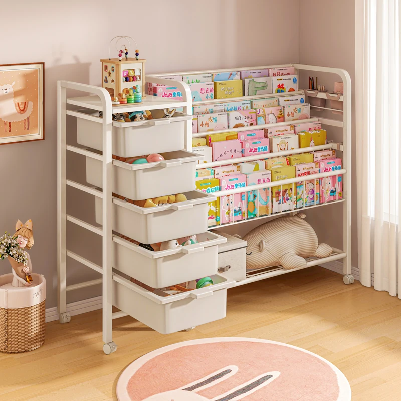 

Children's bookshelf, reading picture book rack, multi-layer storage rack, bookshelf, toy storage rack