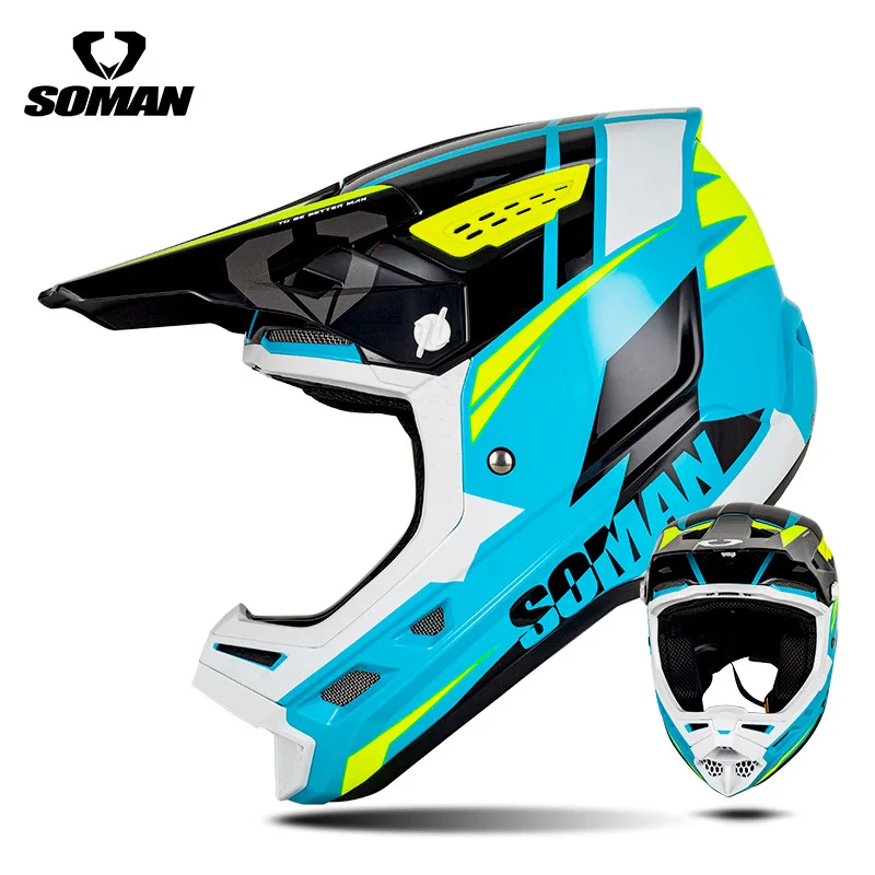 2025 nuevo Casco de motocicleta SOMAN Casco todoterreno para adultos Casco personalizado Casco de Motocross Casco de motocicleta Capacete aprobado por la CE