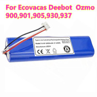 100% new 14.4V 4800mAh Robot Vacuum Cleaner Battery Pack for Ecovacs Deebot Ozmo 900, 901, 905,  930, 937