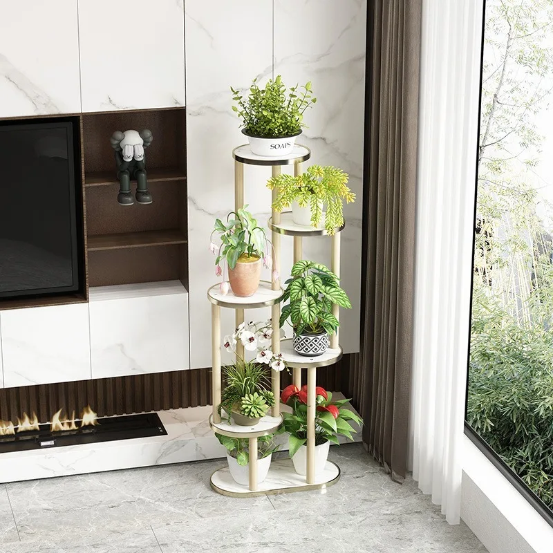 flower stand Nordic light luxury succulent green dill living room floor-to-ceiling outdoor flower table flower pot plant shelf