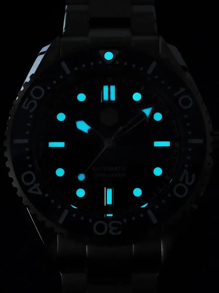 Relojes de pulsera mecánicos San Martin, relojes automáticos para hombre, pulsera deportiva Miyota 8215 41,5mm 20ATM, reloj luminoso para hombre