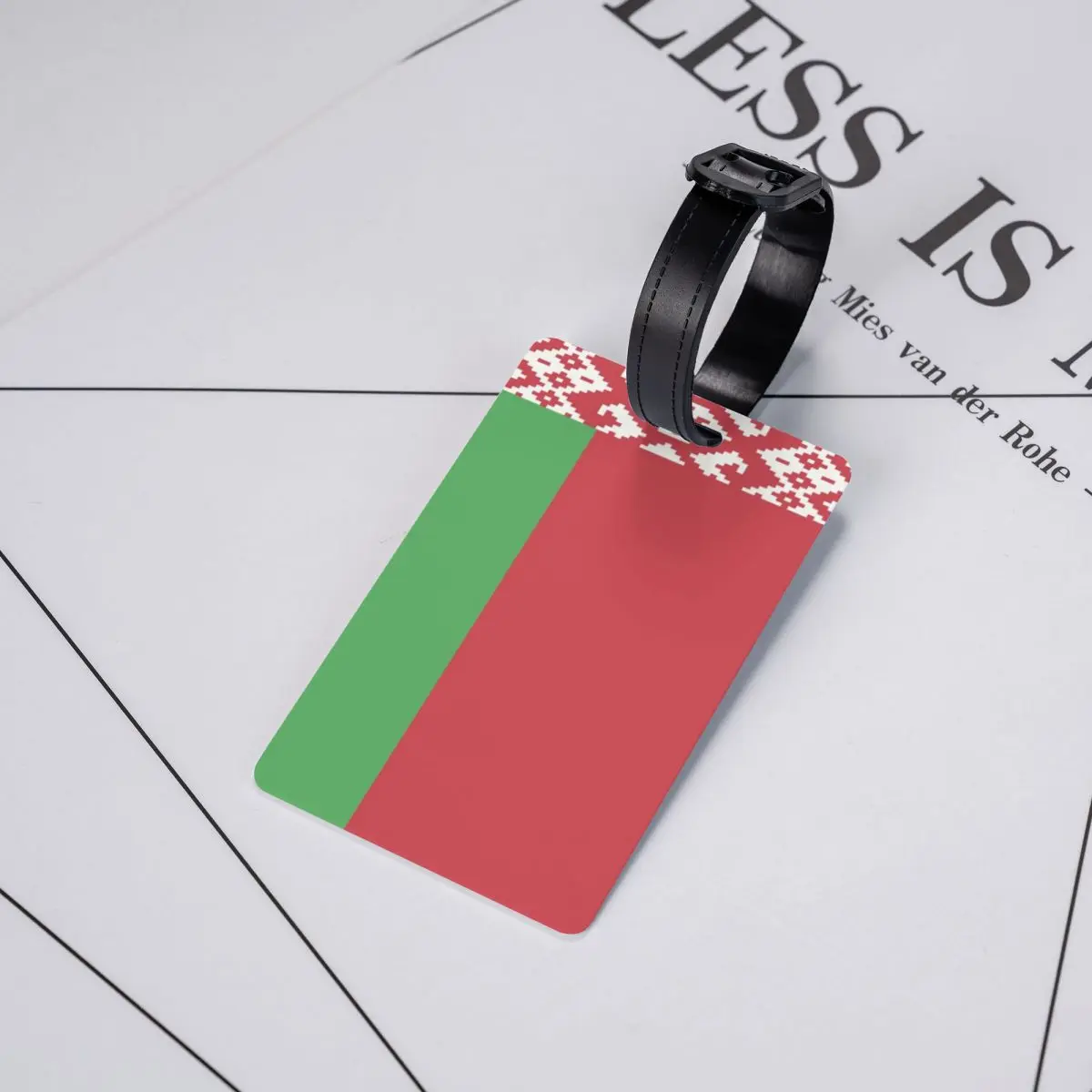 Custom Flag Of Belarus Luggage Tag With Name Card Privacy Cover ID Label for Travel Bag Suitcase