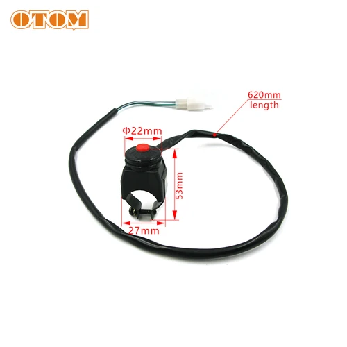 Imagen 2 del producto OTOM-interruptor de encendido para motor de Motocross, botón de arranque de bocina para KTM SXF HUSQVARNA FC TE 250 300 350 EXC EXCF SX, manillar de 22mm