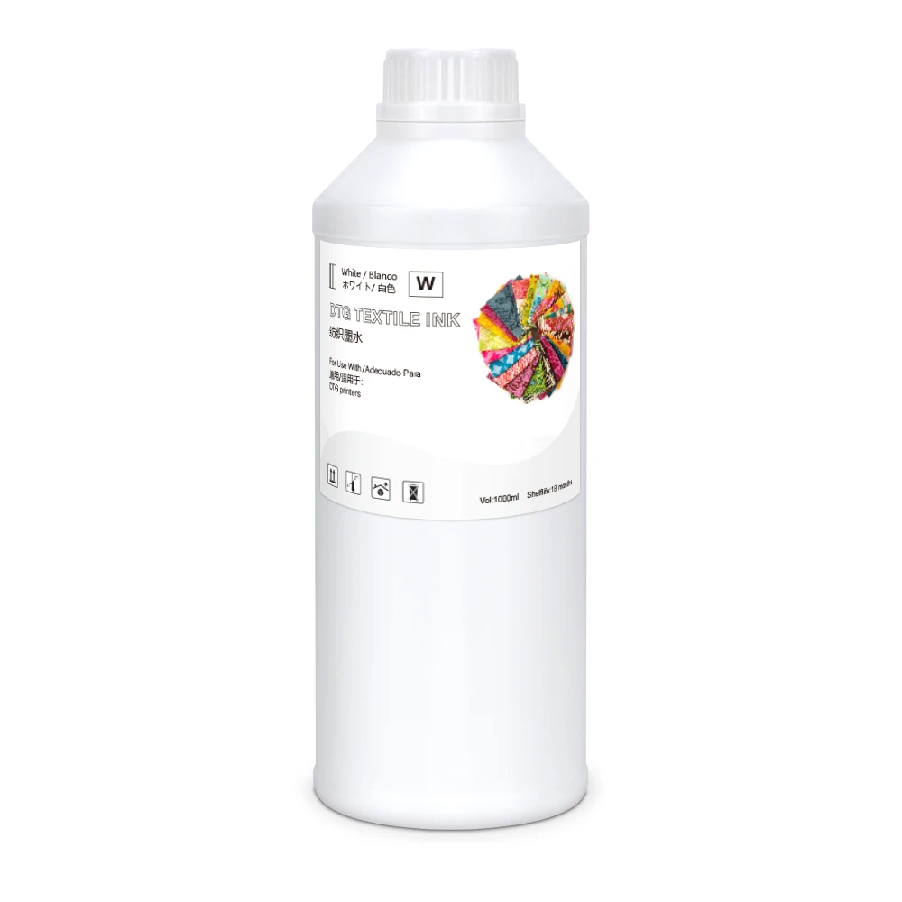 Winnerjet 1000ml DTG Ink Textile Straight Ink Jet for Epson DX5 DX7 R330 1390 1400 R1900 R2000 DTG Printer Ink
