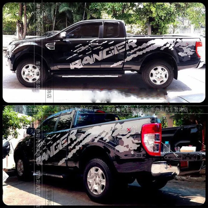 

New custom car stickers FOR Ford RANGER body appearance special decorative car decals film accessories