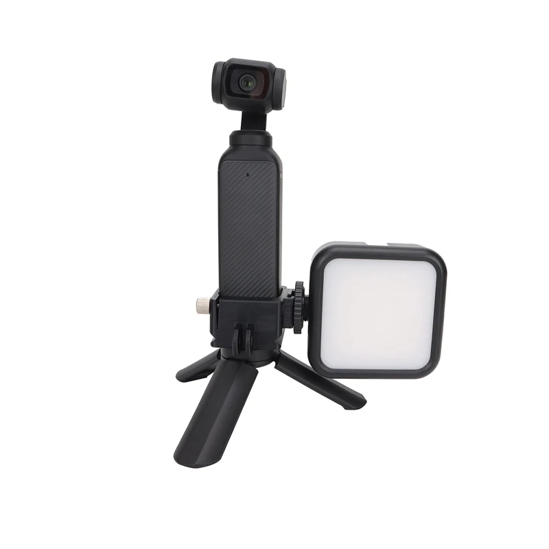 For DJI Osmo Pocket 3 Camera Base with Arca Swiss Interface Adapter Mount Tripod Shooting LED Light Microphon upport Bracket Kit