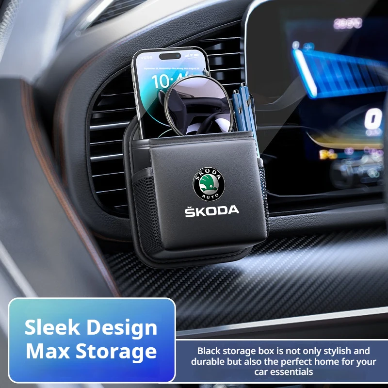 

Car storage bag hanging storage box suitable for Skoda Octavia Kodiaq Enyaq iV Kamiq Scala Superb Fabia Rapid Karoq Yeti