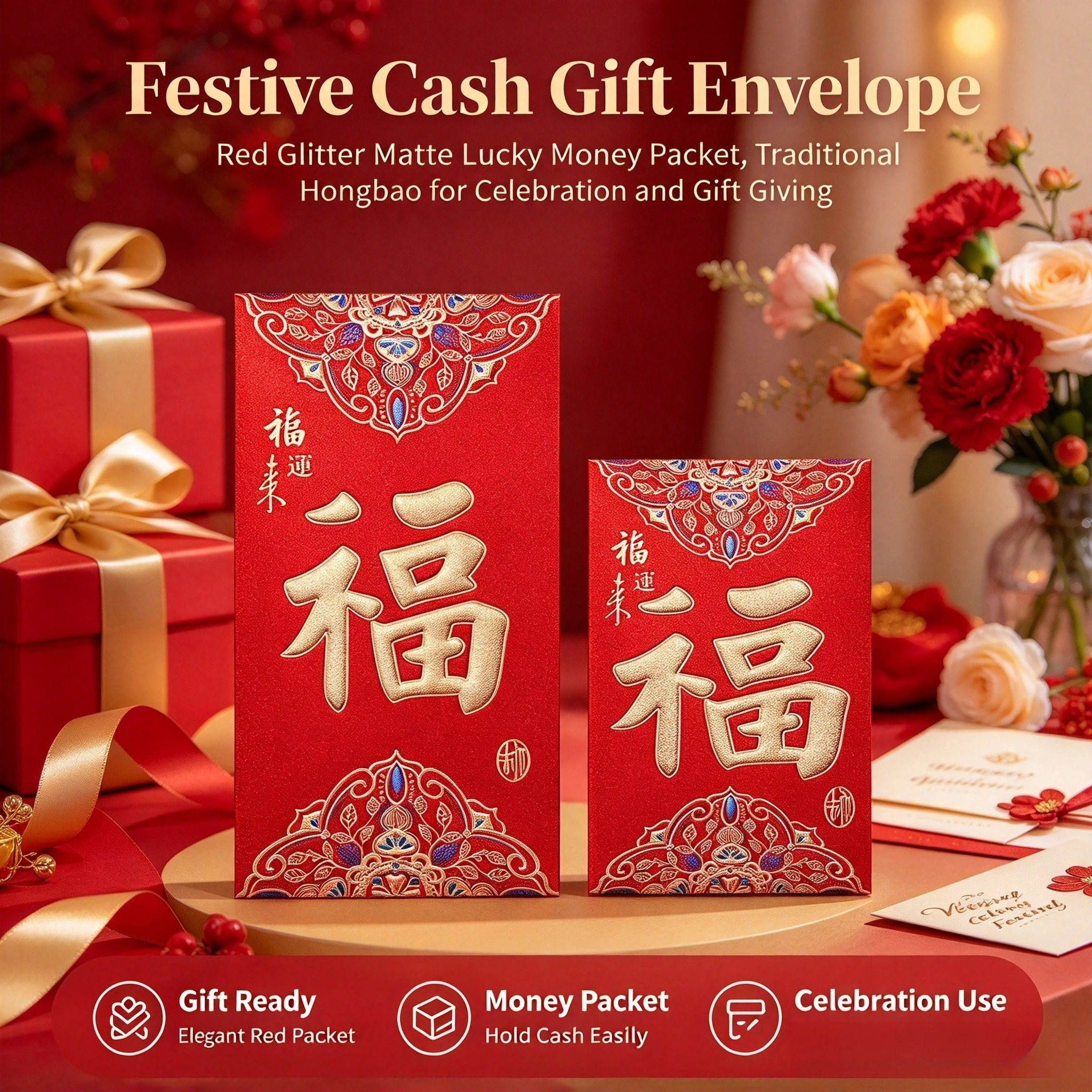 Red Envelope Large Glitter Mat - Wedding Envelopes review and price