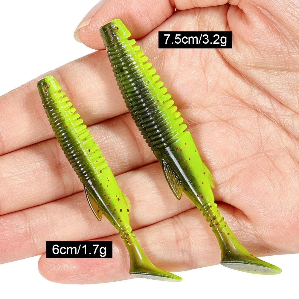 Spinpoler 6cm/7,5cm zachte kun - Fishing Lure Soft Plastic recensie en prijs