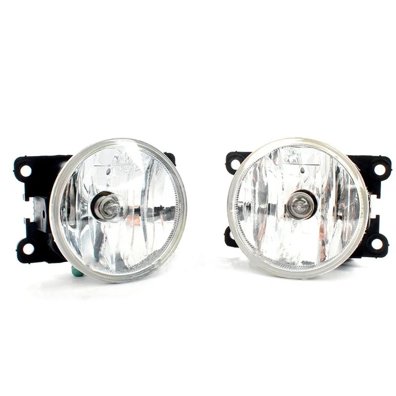 1Pair Car Front Bumper Fog Lights Driving Lamp with Bulb 9675450980 9410269911 for Peugeot 208 2012-2019