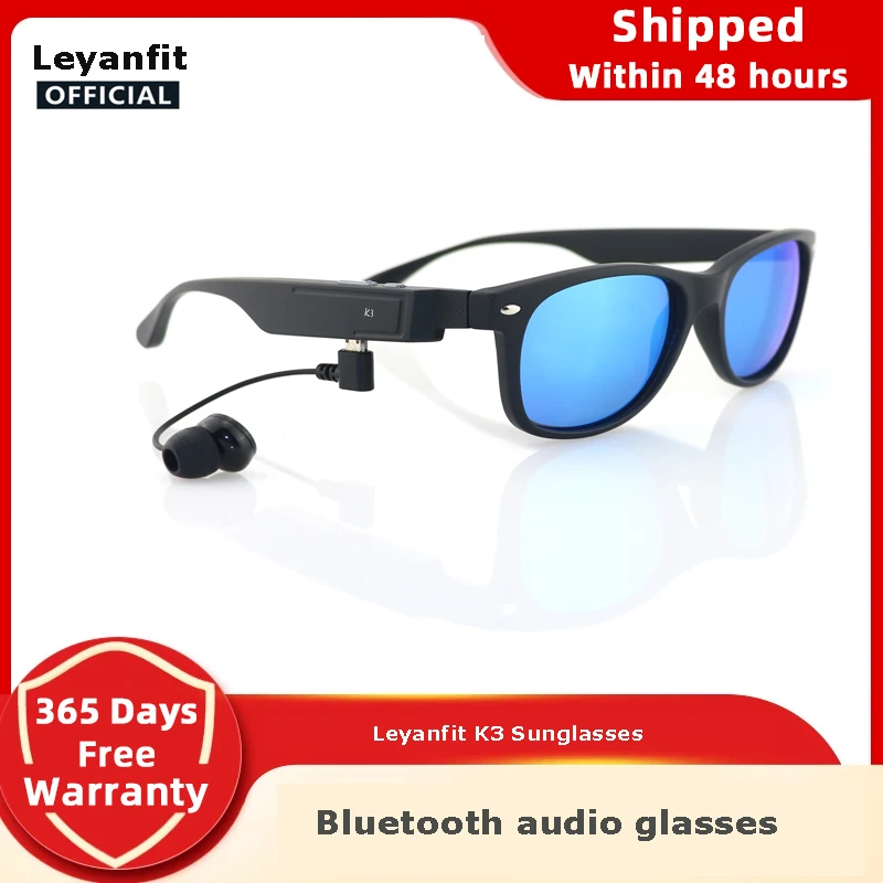 Bluetooth Sunglasses Earphones Need Earplugs More Privacy Phone Call Music Player UV400 Glasses Single Or Double Wired EarPlugs