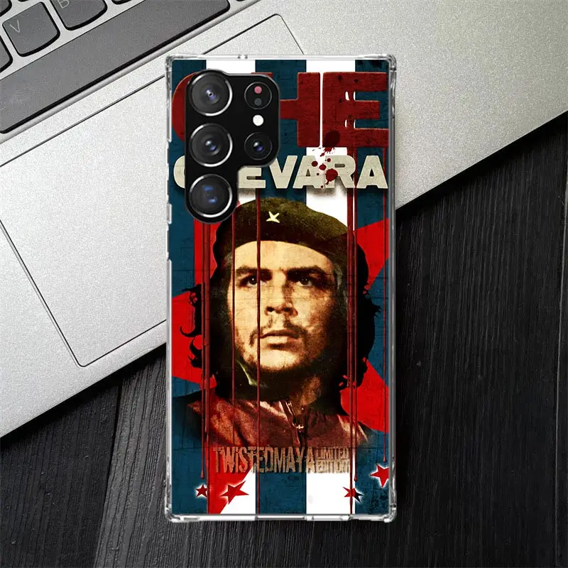 Силиконовый чехол Che Guevara для Samsung Galaxy S24 S23 S22 Ultra S21 S20 FE S10 Plus S10E S9 S8