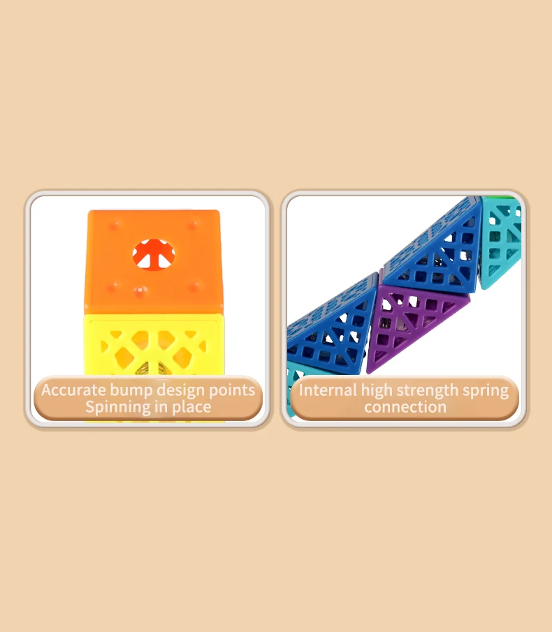 SENGSO ażurowa tęczowa magiczna linijka 24 segmenty łamigłówka magiczna solidna łamigłówka zabawki edukacyjne zasada wąż Spe