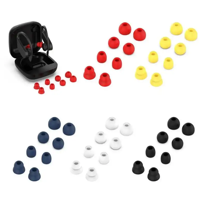 Silicone Rubber Eartips Earbuds Replacement Ear Tips for 1/2 Ear Plug Caps Cover Earphone Accessories