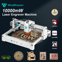 10W Laser Engraver 12000mm/min Laser Engraving Machine CNC Laser Cutter and Engraver for Wood Leather Metal Acrylic Glass DIY