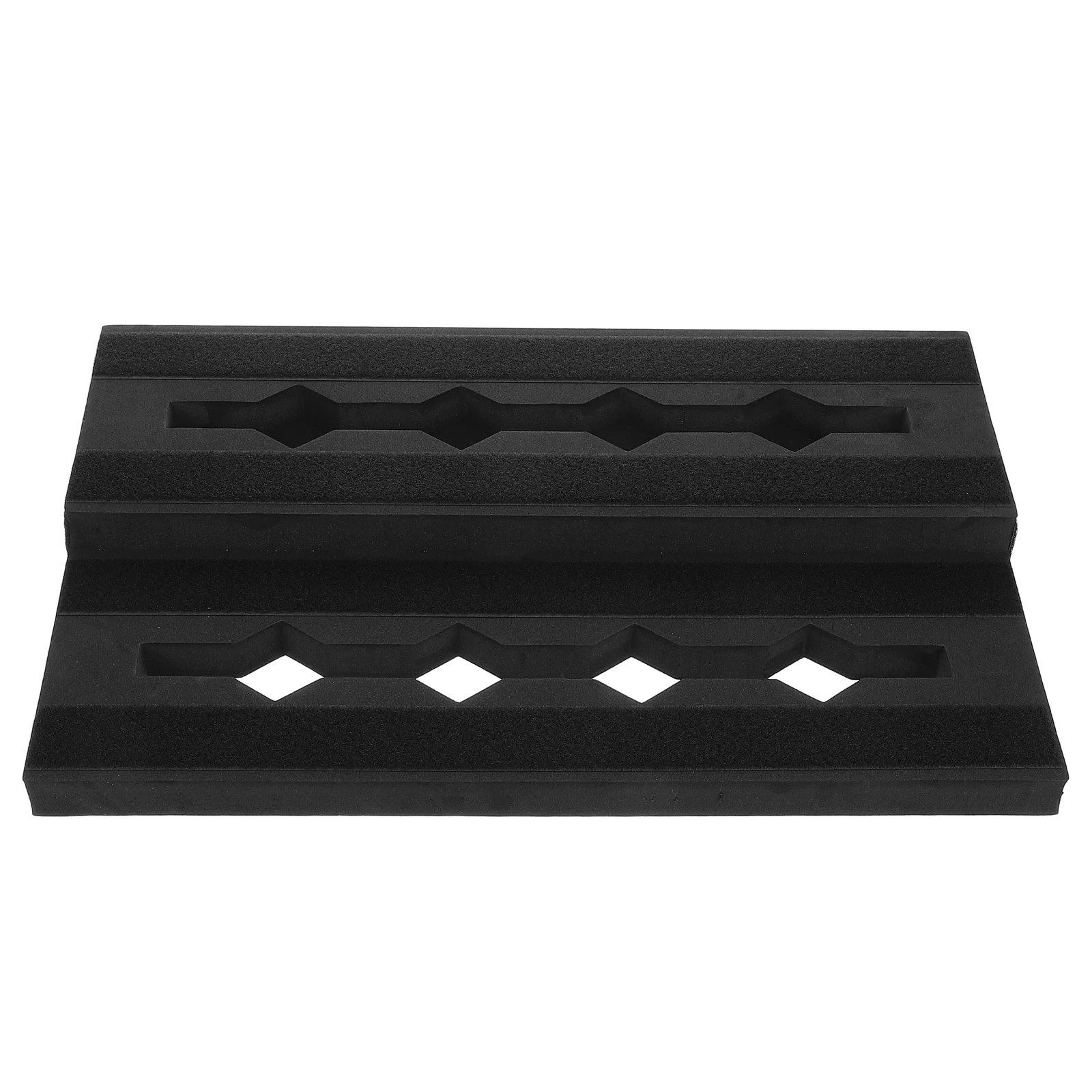 

Guitar Effects Pedal Board EVA Foam Orange Small Ultralight Stable Track Electric Guitar Accessory Mini Organizer
