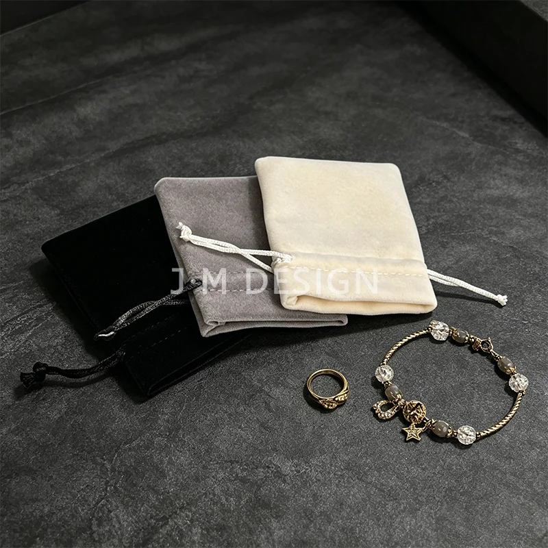 

10pcs/lots Velvet Drawstring Jewelry Bag Pouch Portable Organizer for Jewellery Collection Wedding Party Gift Packaging Supplies