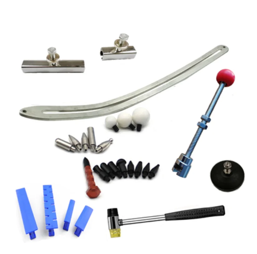 Car Fender Damage Repair Tools Flat Bar Tools Kit Car Dent Removal Kit Auto Fender Smooth Repair Car Dent Repair Kit