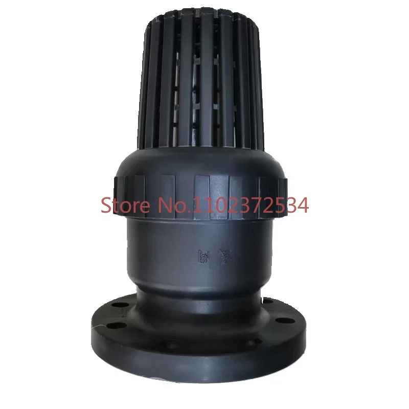 FRPP plastic flange piston bottom valve RPP all-plastic corrosion-resistant flange pump bottom check valve PP