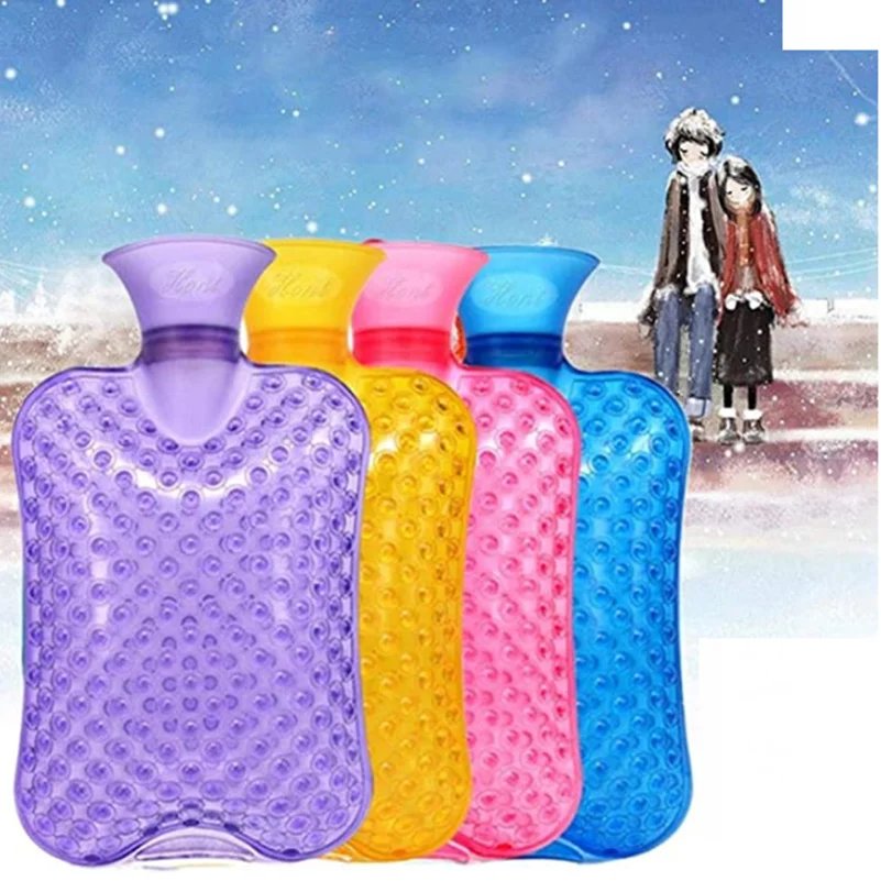 

Hot Water Bottle Hand Warmer Pvc Handwarmer Thermal Heating Massage Portable Home Water-Filled Relaxing Warming Transparent Hot