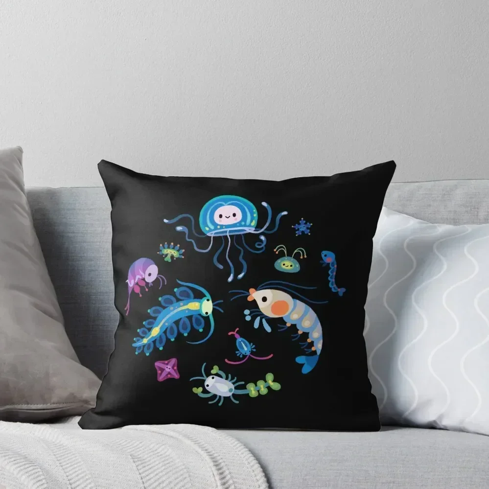 

Zooplankton Throw Pillow Cushion Child Cushion Cover For Sofa Couch Pillows ornamental pillows pillow