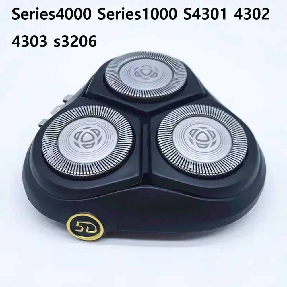 フィリップスシェーバー-シリーズ4000-シリーズ1000-s4301-s4302-s4303-s3206用-ヘッドキット一式（刃、メッシュホルダー、上部カバーを含む）