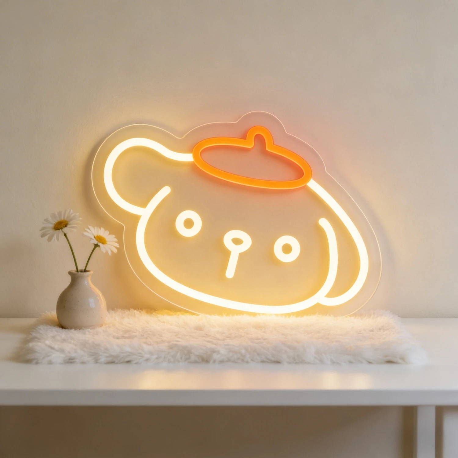 

Неоновая светодиодная вывеска Keroppi Frog Sanrio с регулировкой яркости, USB, для детской ванной комнаты, декора, веселых тематических вечеринок, настенного декора, подарок для детской комнаты