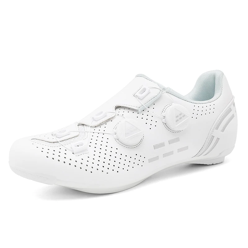 Nuevos zapatos de ciclismo de carretera, zapatos planos, zapatillas de ciclismo de velocidad, zapatos de bicicleta para hombre, zapatos de bicicleta de montaña antideslizantes con autosujeción para mujer