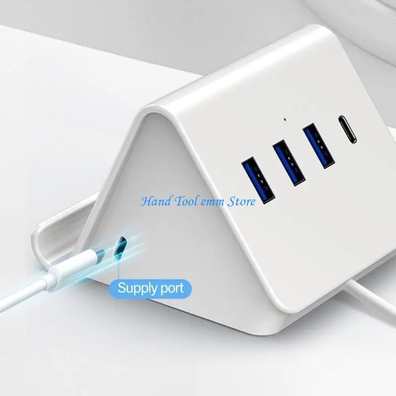 

H37F USB3.0 Hub с 3 USB -портом и портом типа C 5 Гбит / с быстро передавать данные для ноутбука настольного настольного и для