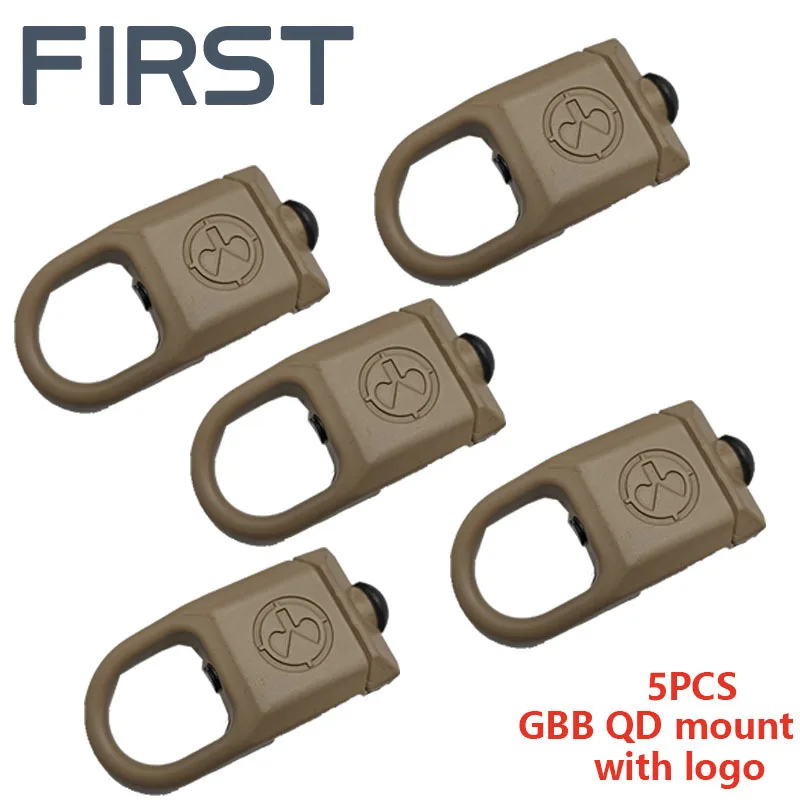 10/5/3/1pcsTactical GBB Quick Detach Release QD Sling Swivel Scope Mount Hunting Fit 20mm Rail Rifle Gun QD Attachment Adapter