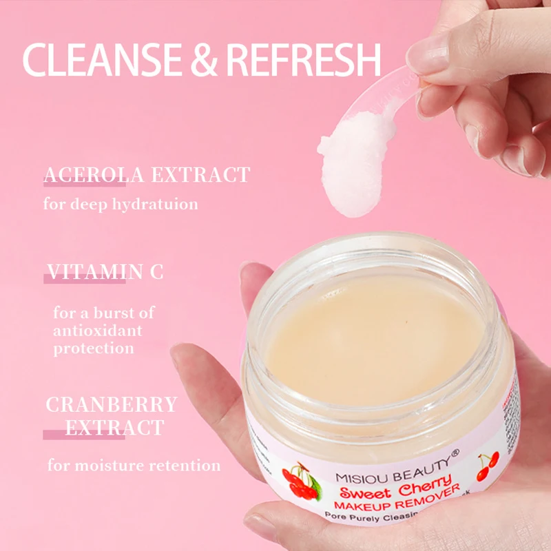 Fruit-flavored Makeup Remover Oil Control Mild Not Irritating Pore Purely Cleasing Mud Mask Removal Makeup Residue Face Clean