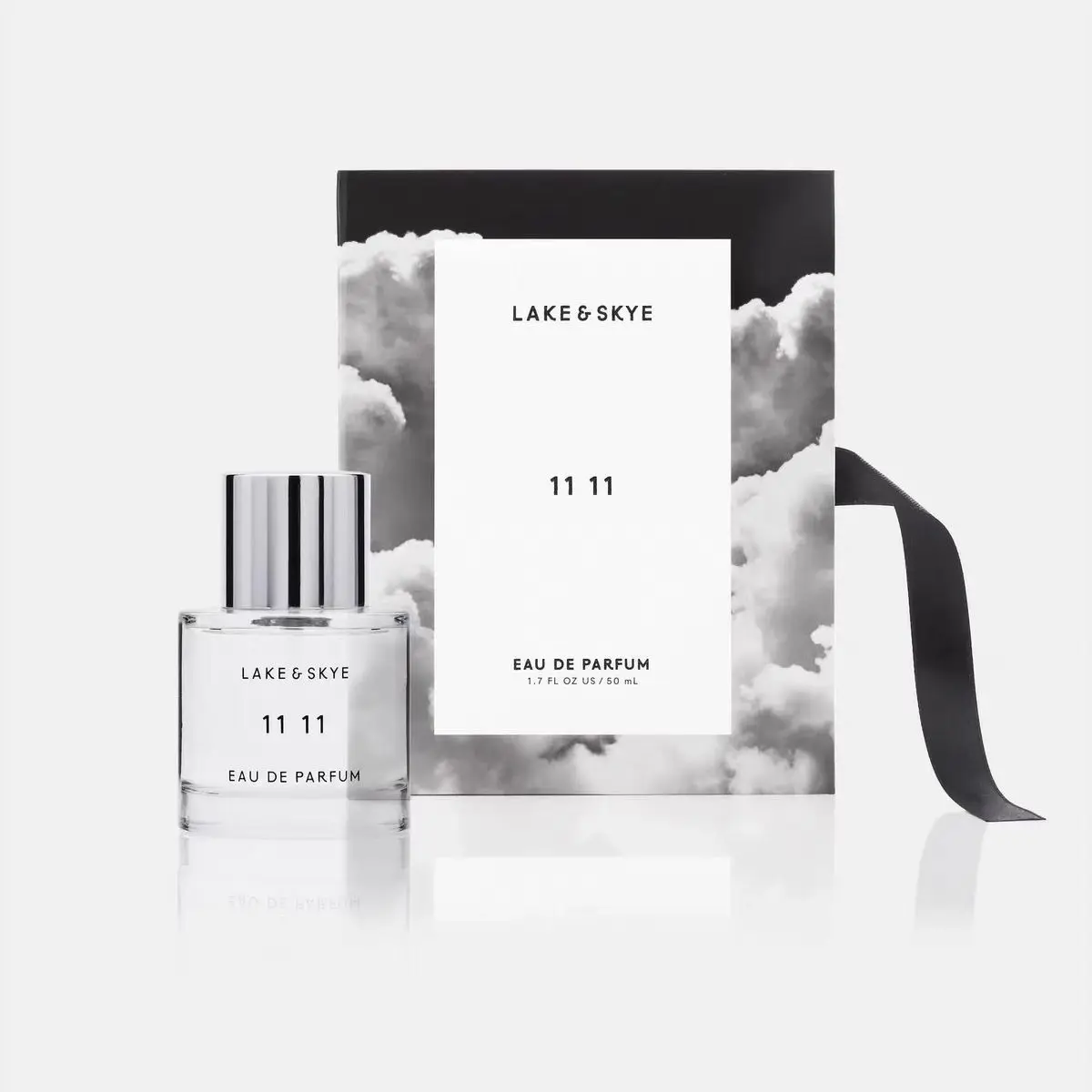 

LAKE & SKYE 11 11 Eau de Parfum: 50ml Minimalist Clear Bottle, Soft White Musk Scent for Unisex