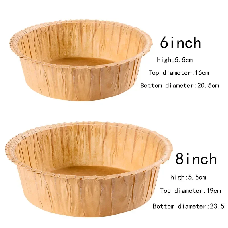 10pcs Home Baking Disposable Round Cake Mold Paper Cup Cupcake Liner Baking Muffin Pizza Party Tray Cake Mold Decorating Tools