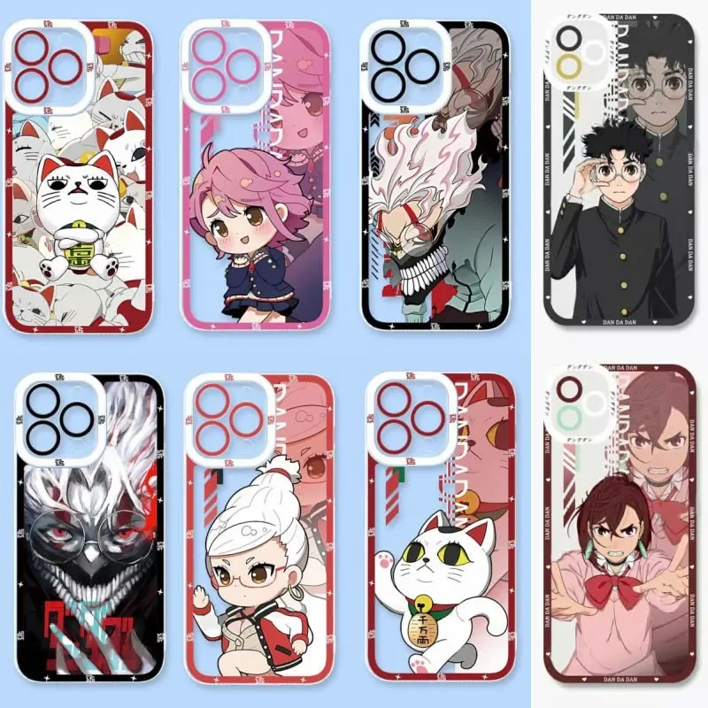 Anime Dandadan Phone Case for Samsung S25 S24 S23 S22 S21 S20 FE Note20 Note10 Plus Ultra Lite 5G Clear Soft TPU Cover