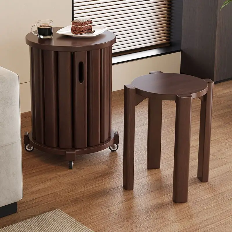 The stool can be stacked with pure solid wood spare stool reinforced chair stacking music