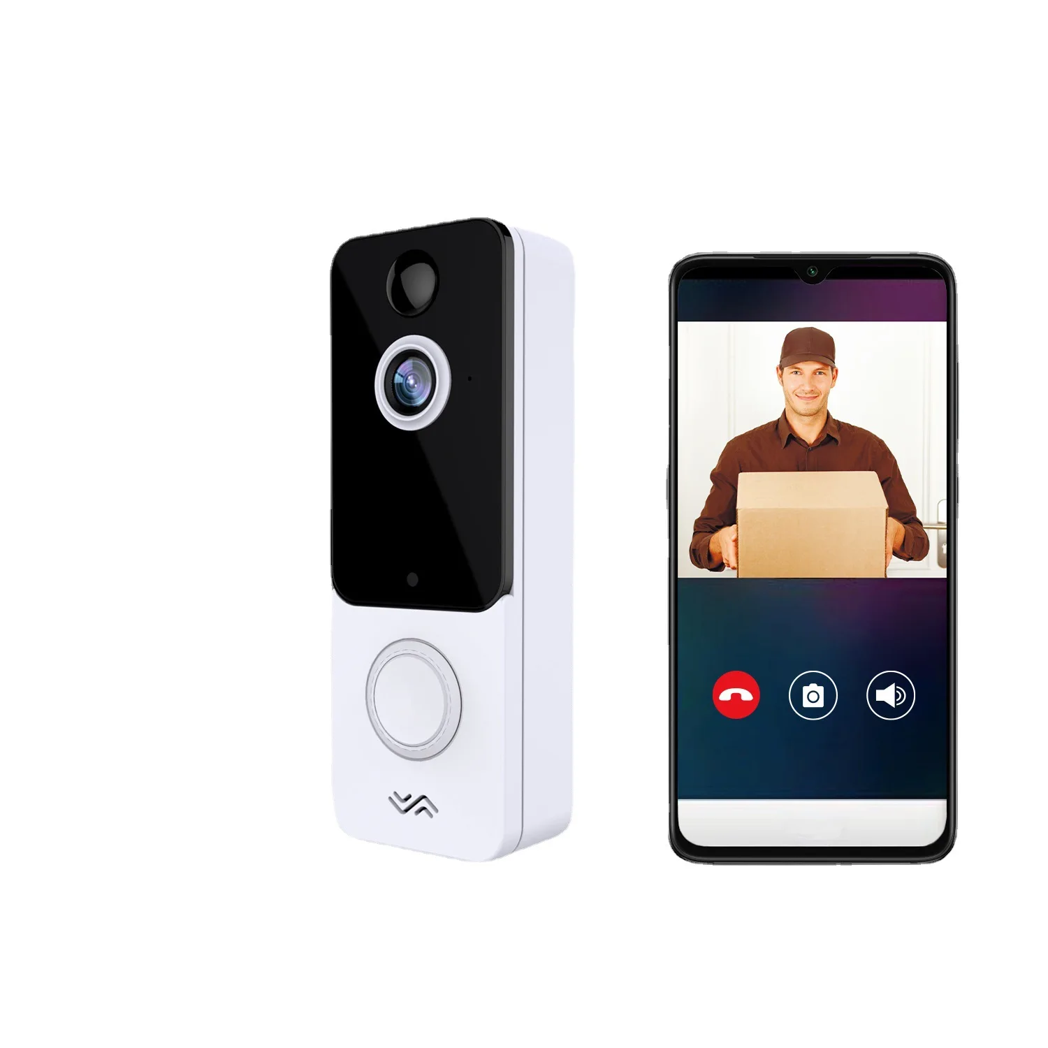 T9 Low Power Visual Doorbell Wifi Wireless Night Vision HD Intelligent Cloud Storage Doorbell