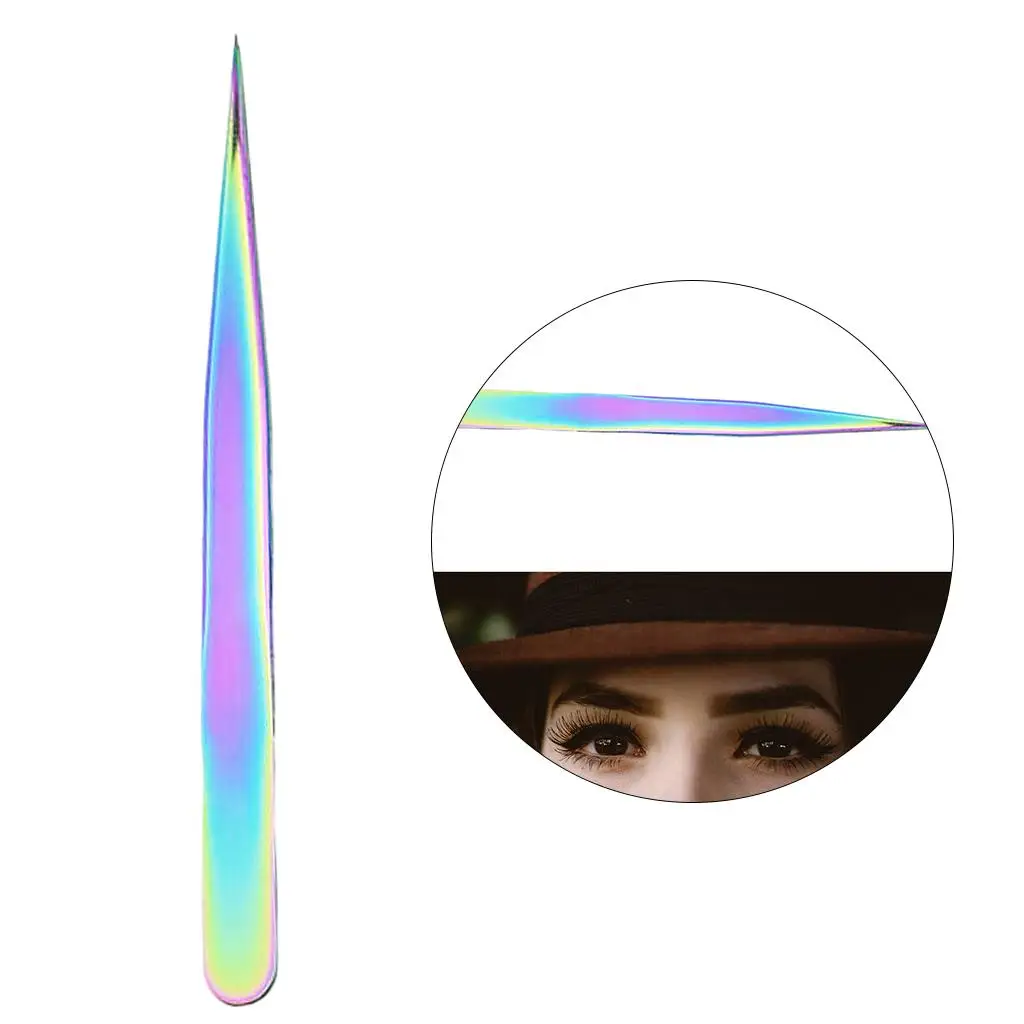 Pinzette professionali per ciglia Tronchesi a punta dritta e curva per ciglia con isolamento del volume