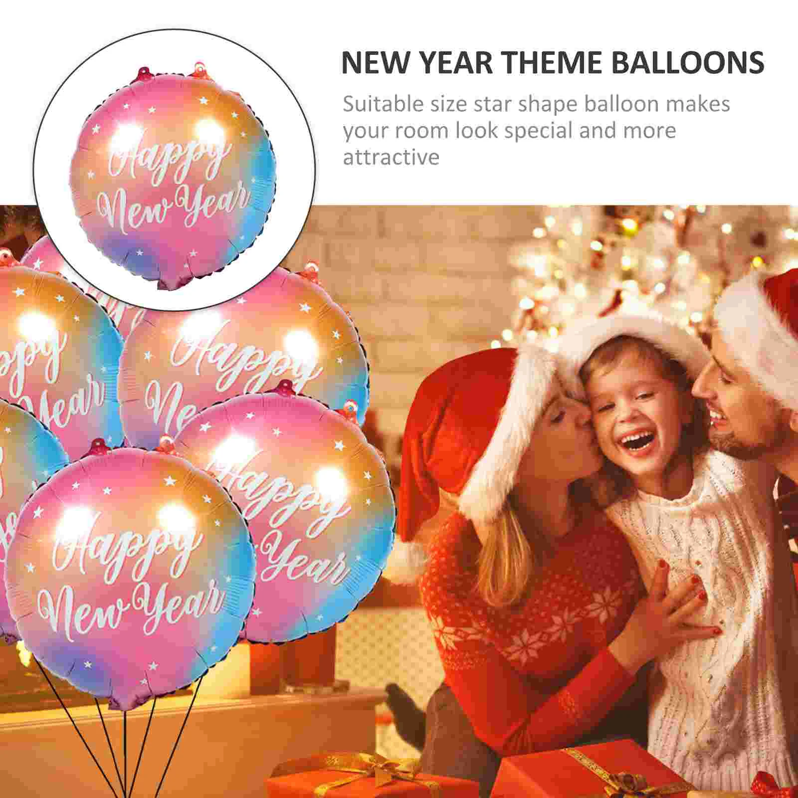 Holiday Decorations for New Year Home Balloons Party Scene Layout Decors Unique