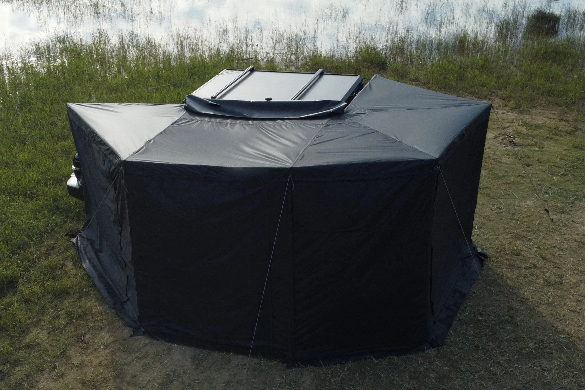 270 Degree Car Awning With Annex Room, Waterproof Enclosed Tent For Overlanding Camping