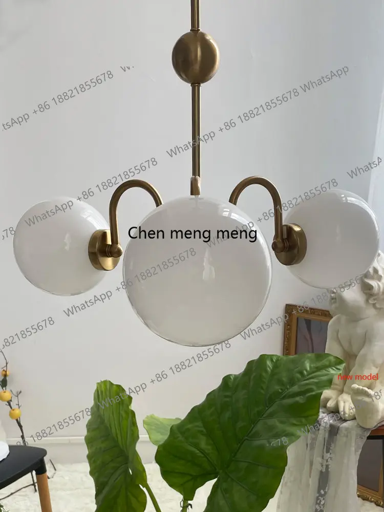 

French vintage chandelier study, art, glass ball medieval bedroom chandelier A178