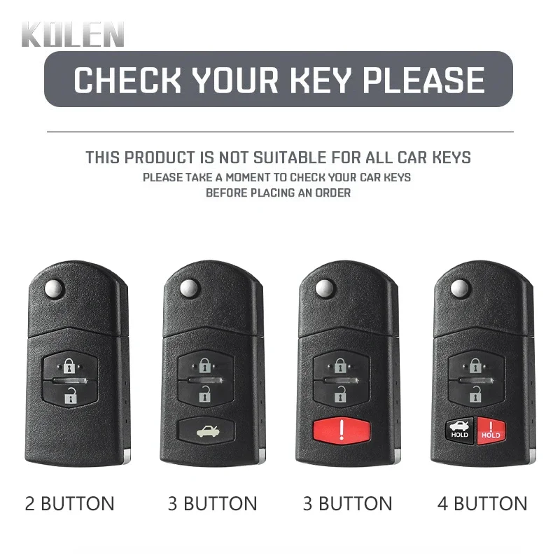 ABS ألياف الكربون نمط سيارة مفتاح القضية غطاء لمازدا 2 3 5 6 8 CX7 CX-7 CX5 CX9 CX-9 MX5 MX-5 M6 RX8 RX-8 #2