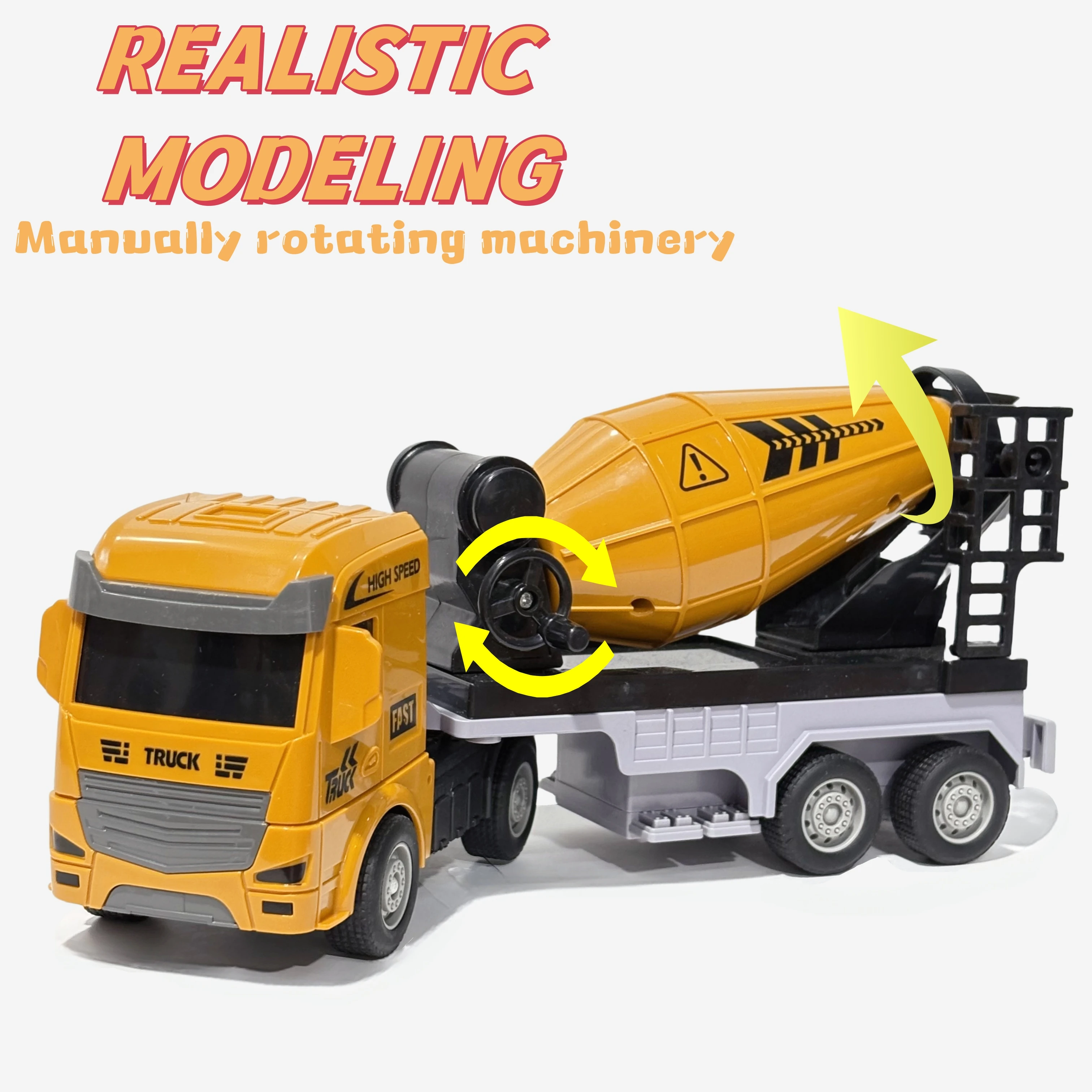 

Инерционный игрушечный набор строительной машины-миксер-экскаватор-самосвал, игрушки для мальчиков и девочек в возрасте от 3 лет, инженерный игровой набор