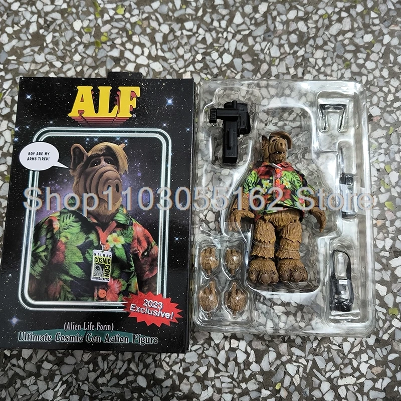 NECA Figure 2023 Exclusive Alien Life Form Ultimate Cosmic Con Alf-holiday Ver. Alf Action Figure Model Toys Birrthday Doll Gift