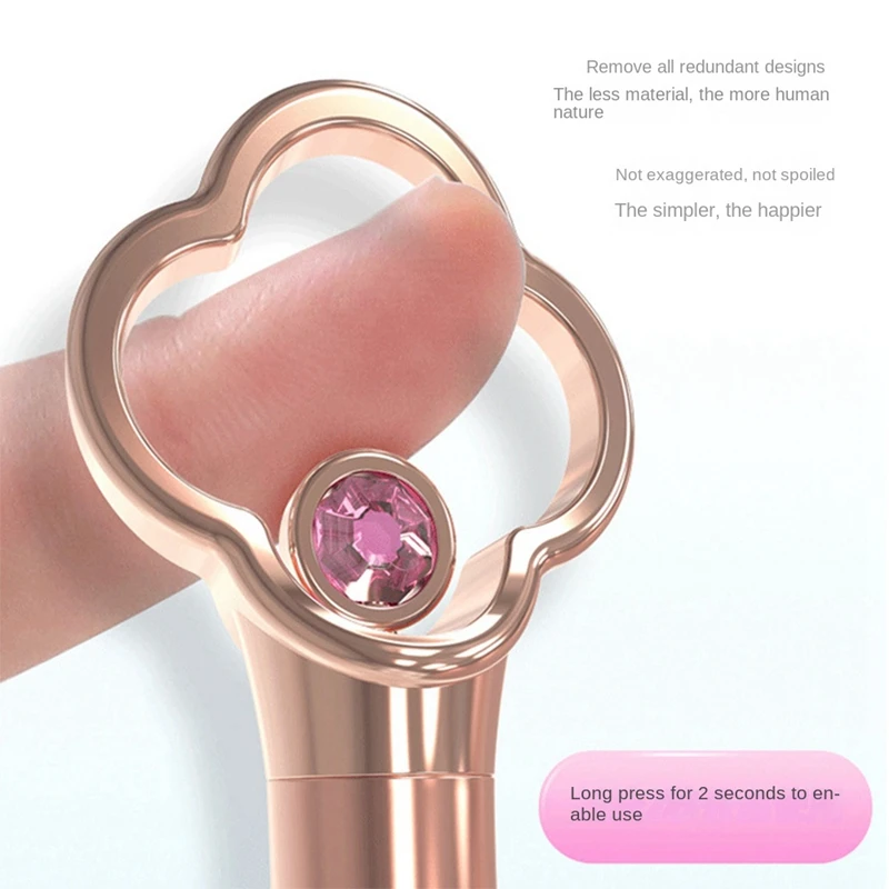1Set leichter Luxus-Mehrfrequenz-Stoßdämpfer aus Metall mit schalla bsor bieren dem Puls, wasserdichter Mikro vibrator