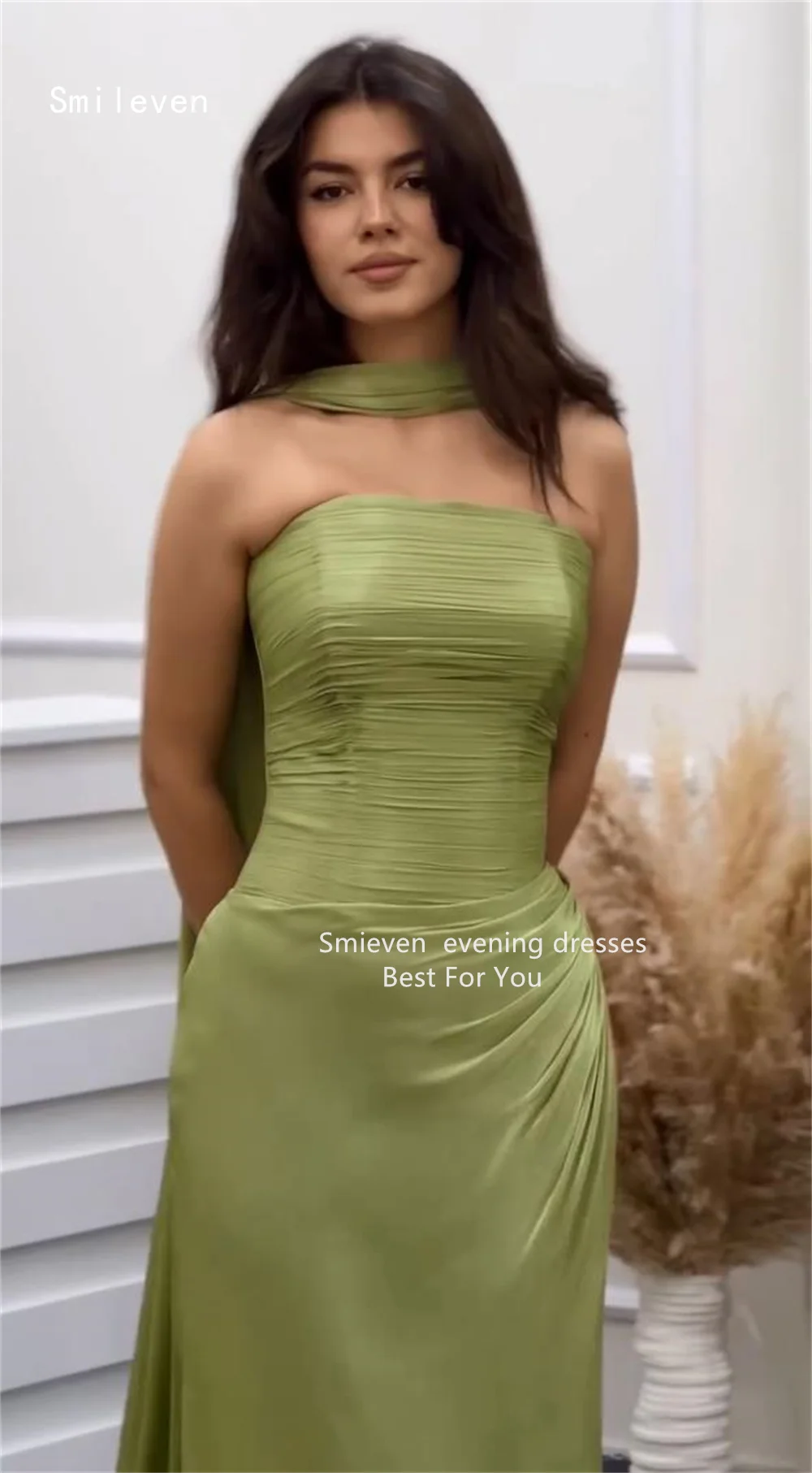 Smileven فستان حورية البحر الأخضر الفاخر للحفلات الراقصة أنيق بدون حمالات فساتين سهرة الخصر Cinching مناسبة رسمية فستان مخصص 2026 #2